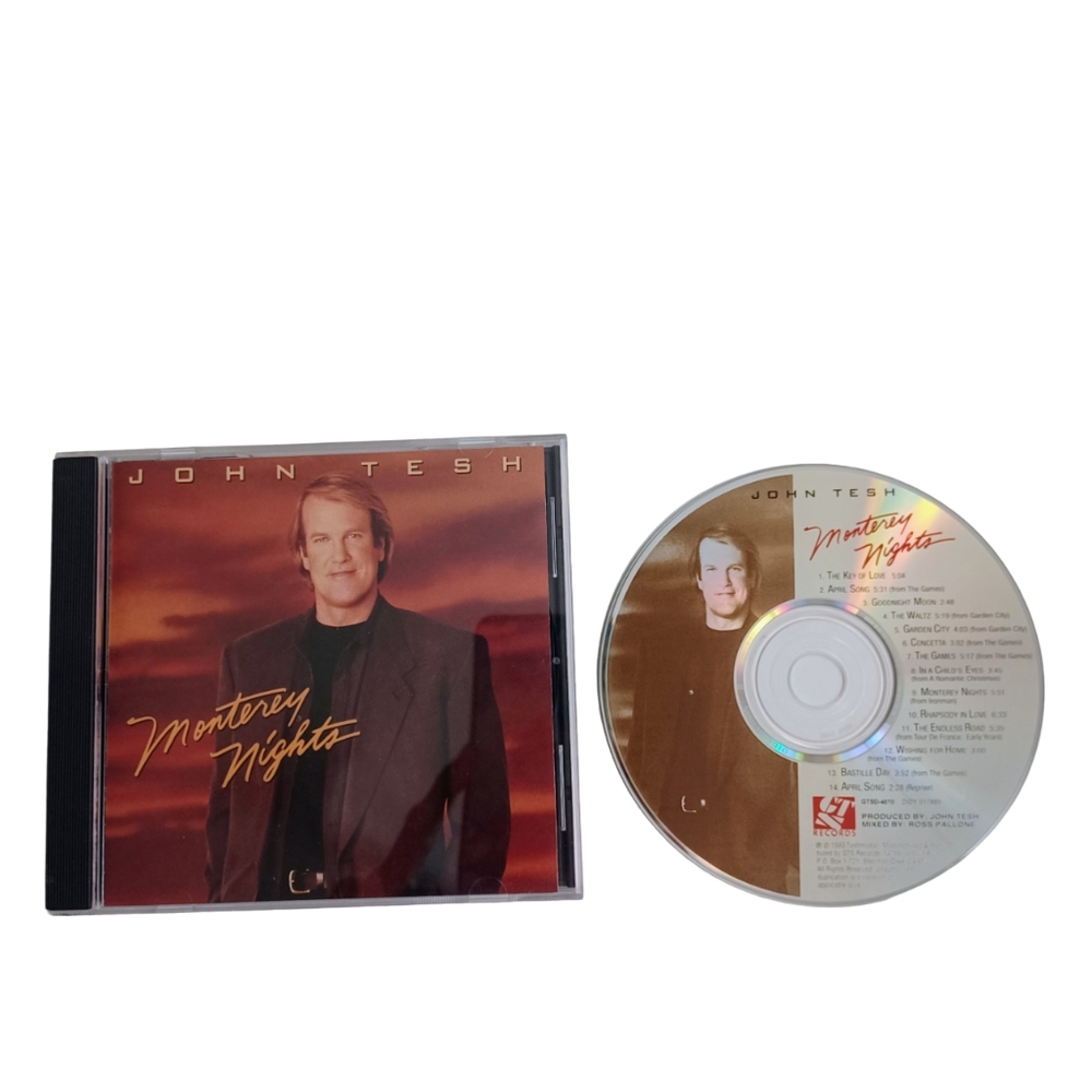 John Tesh Monterey Nights Music CD -Pop -90s *MINIMAL WEAR